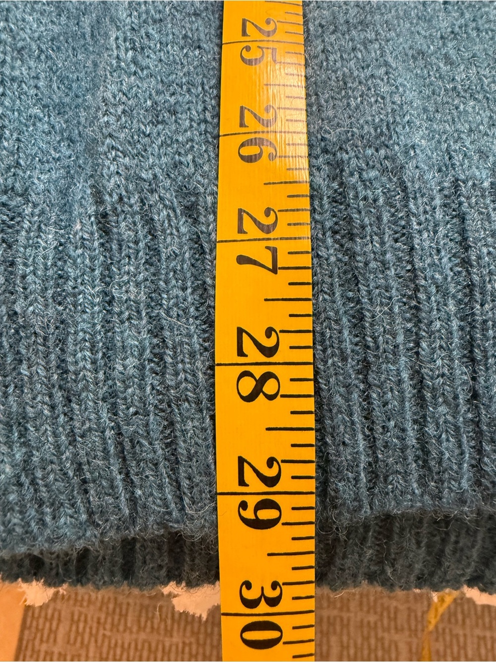 Essential V-Neck Sweater in Teal - Picture 6 of 7